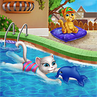 Talking Angela Swimming Pool
